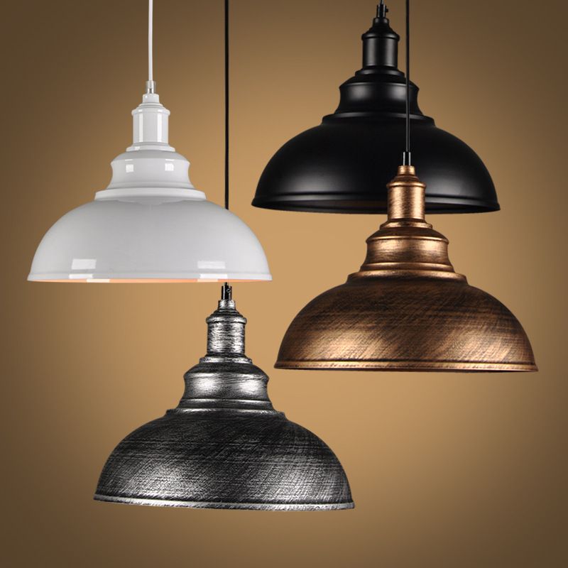 Vintage Barn Hanging Ceiling Light Metal 1-Light Barbershop Ceiling Pendant Light