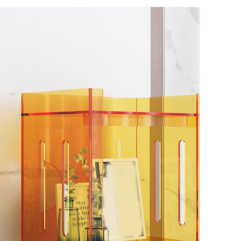 Rectangle Acrylic Standard Bookshelf Scandinavian Closed Back Bookcase