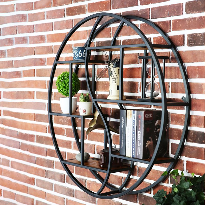 Modern Iron Floating Bookshelf Living Room 7.87" W Book Shelf