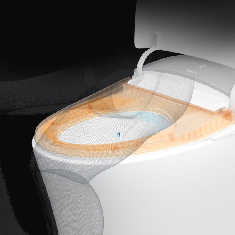 Contemporary Floor Mounted Flush Toilet Ceramic Siphon Jet Urine Toilet for Washroom