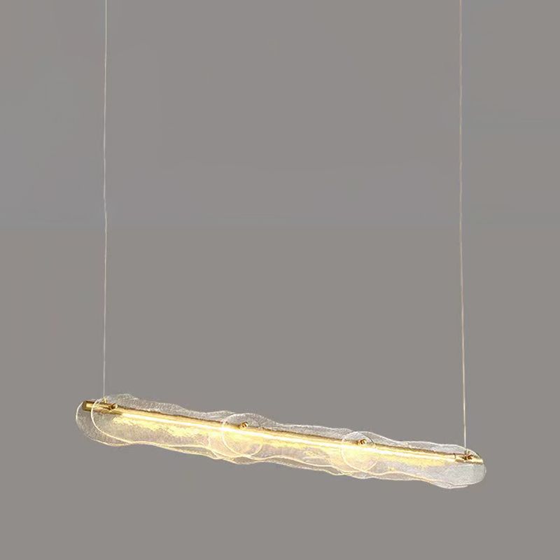 Nordic Style Copper Hanging Lamp Geometry Shape Island Light Fixture for Bedroom