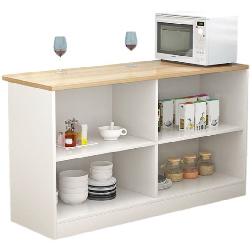 Modern Indoor Bar Stool Table Faux Wood Rectangle Counter Table