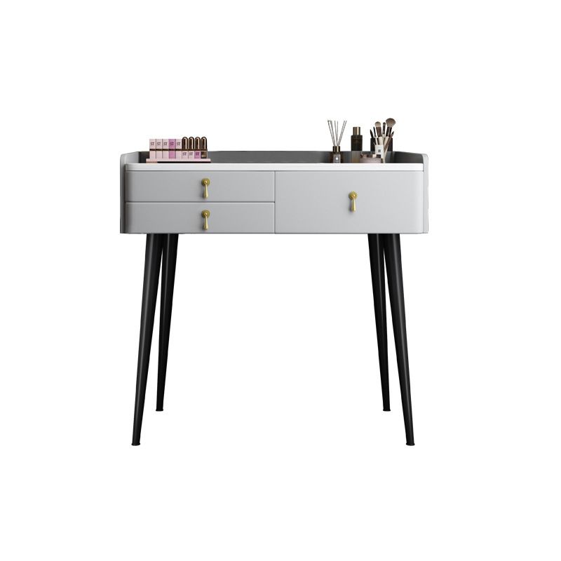 Bedroom Make-up Vanity 31.1" High Modern Dressing Table in Gray