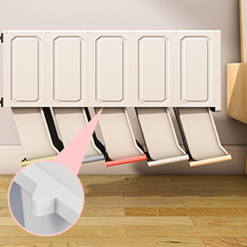 Contemporary 6-drawer Storage Cabinet Plastic Wardrobe Armoire