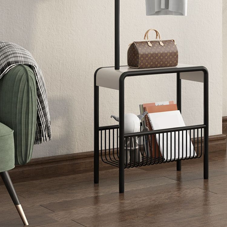 Modern Style Coat Rack Solid Color Free Standing Hooks Design Metallic Coat Hanger