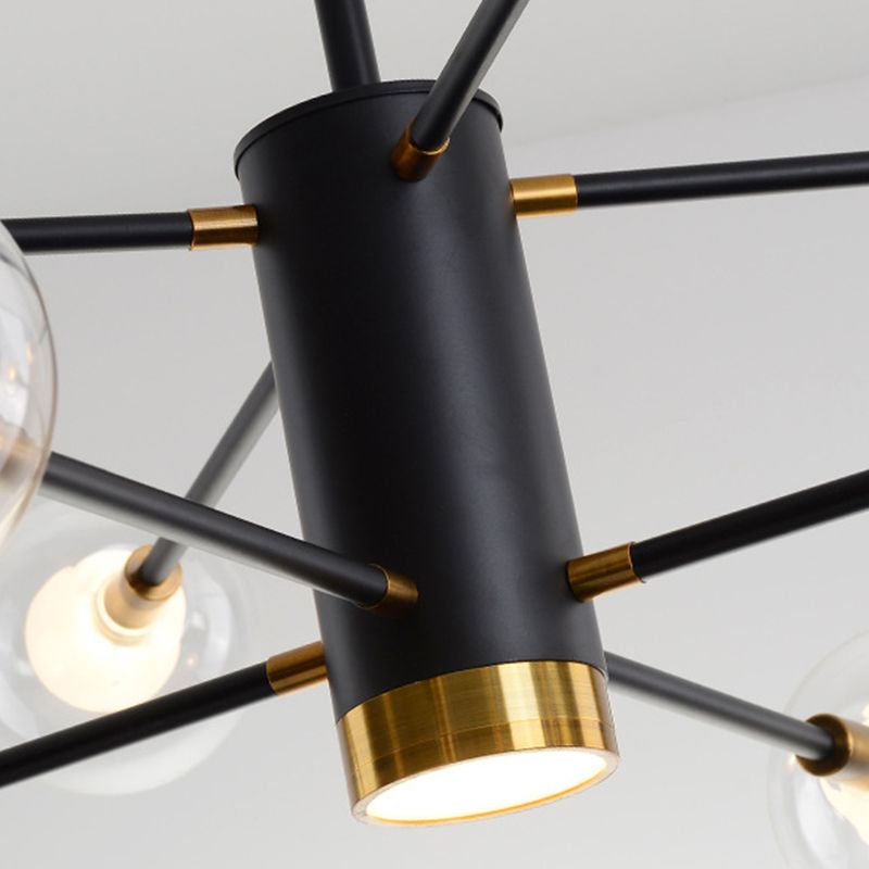 Multi Light Spherical Branch Hanging Lights Modern Style Glass Hanging Lighting for Study