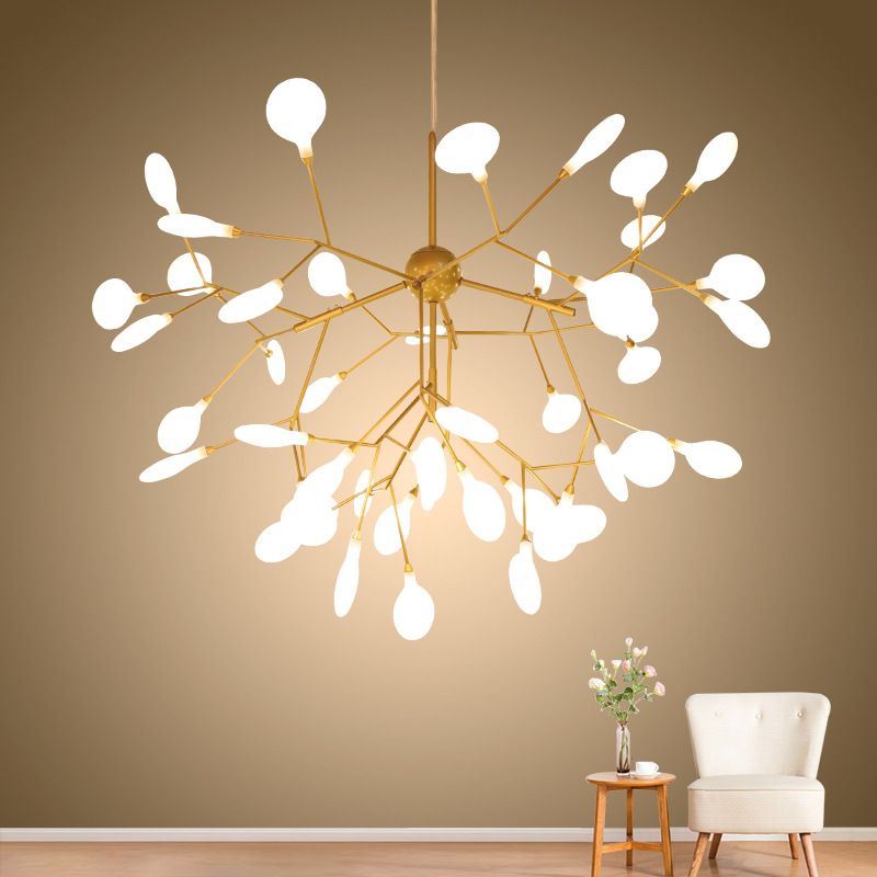 Metal Branches Ceiling Pendant Light Contemporary Style LED Suspended Lighting Fixture