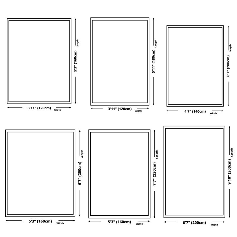 Minimalist Graphic Print Carpet Polyester Area Rug Stain Resistant Indoor Carpet for Living Room