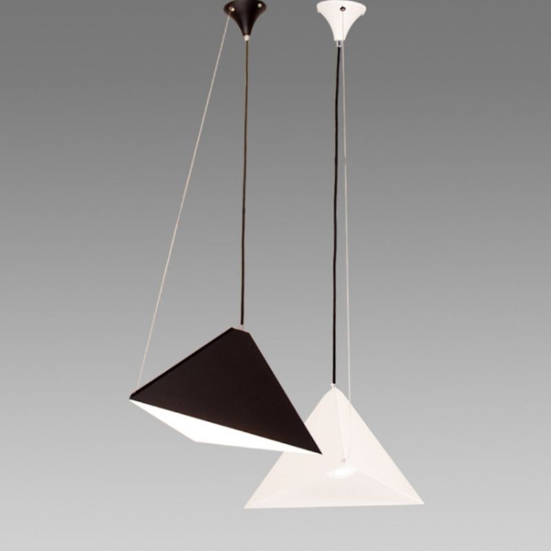 Driehoekige eetkamer ophanging verlichting metaal 1-licht Noordse hanger plafondlicht