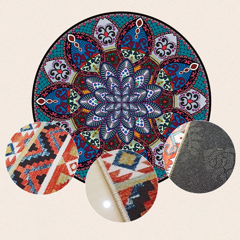 Modern Rug Polyester Graphic Indoor Rug Stain Resistant Rug for Drawing Room