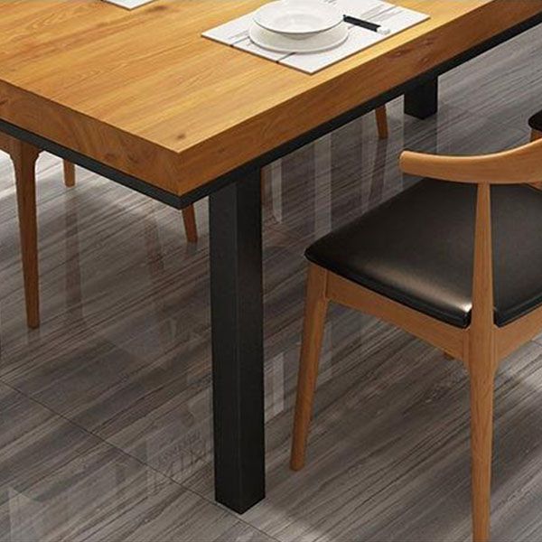 Modern 1/5 Pieces Dining Set Rectangle Wood Dining Table for Living Room