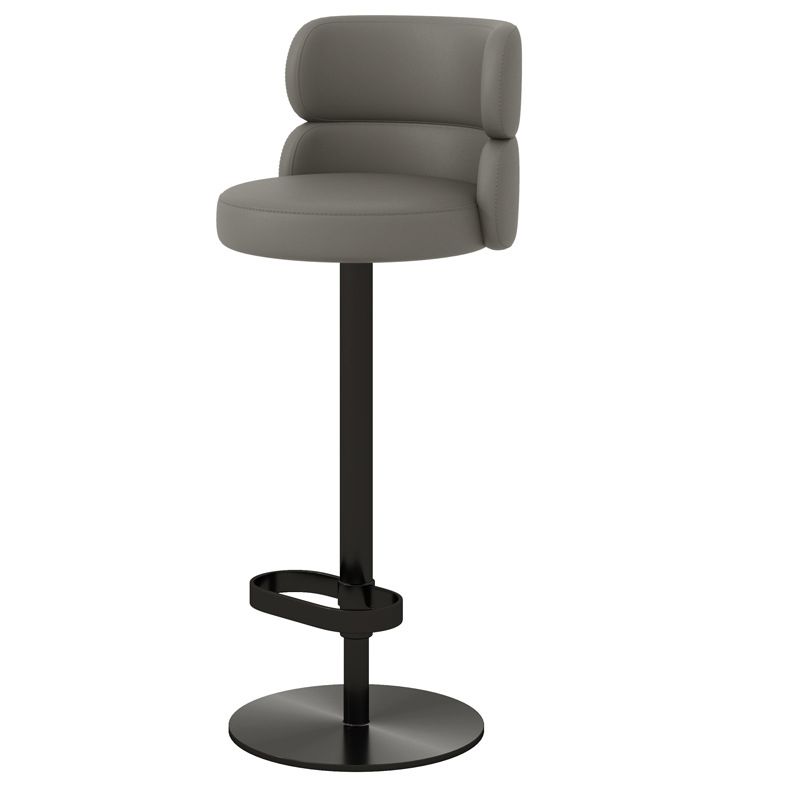 Glam Style Liftable Bar Stool Round Seat Counter Bar Stool for Home Use