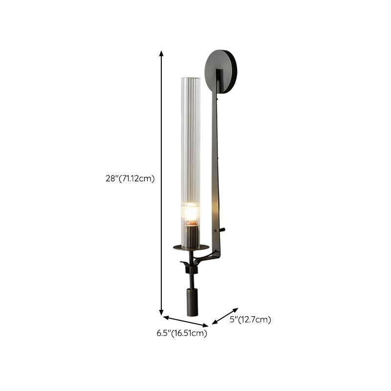 Industrial Wall Light Glass Shade Wall Light Sconce for Living Room
