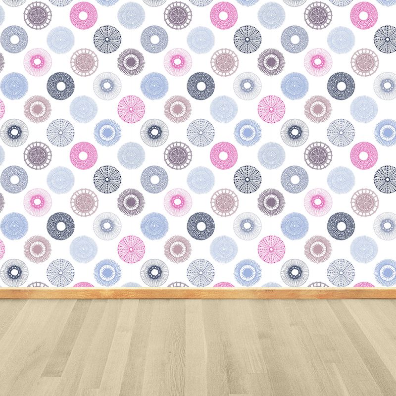 Big Dandelions Wallpaper Mural Modern Novelty Flower Print Wall Covering in Pastel Color