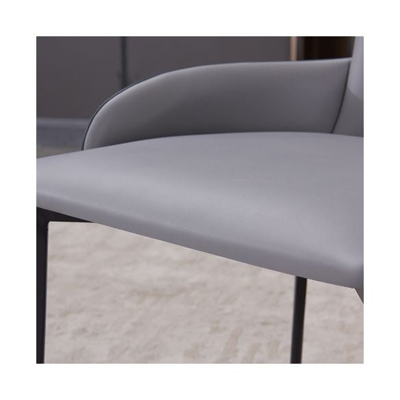 Chaise latérale de style contemporain de style contemporain en métal de 21 '' chaise large