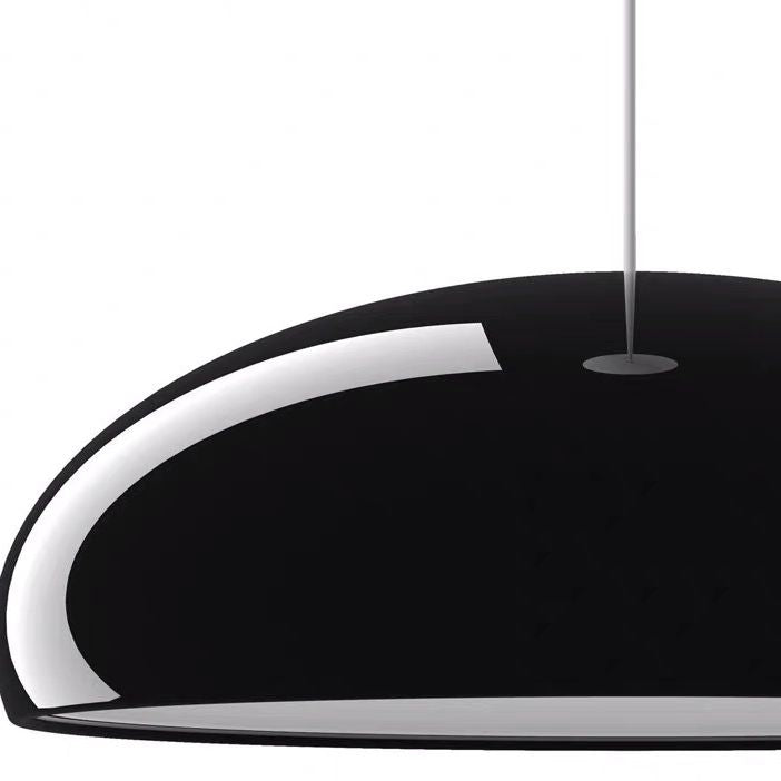 Nordic Macaroon Style Dome Shade Hanging Light Polished Aluminum Lighting Fixture for Dining Room