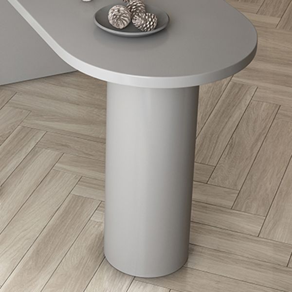 Free Form Pine Wood Table for Restaurant Modern Wood Table with Double Pedestal Base