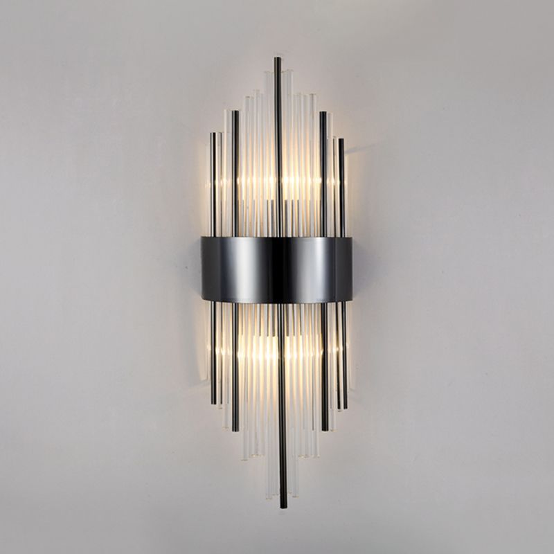 Kristal gearceerde muur sconce verlichting hedendaagse stijl muur gemonteerd verlichtingsarmatuur