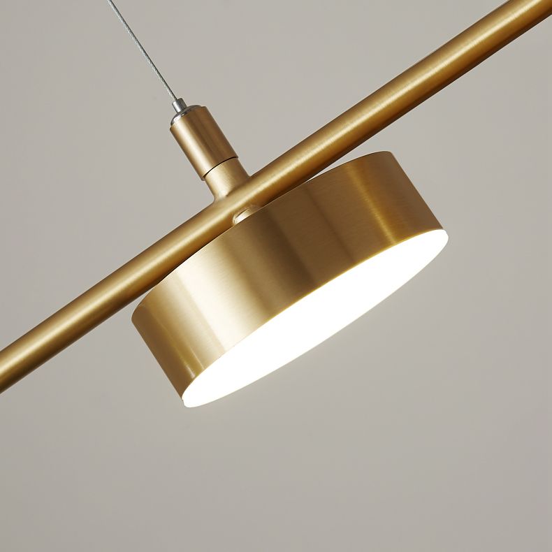 Mid-Century Linear Island Light Fixtures Metal Island Lamps