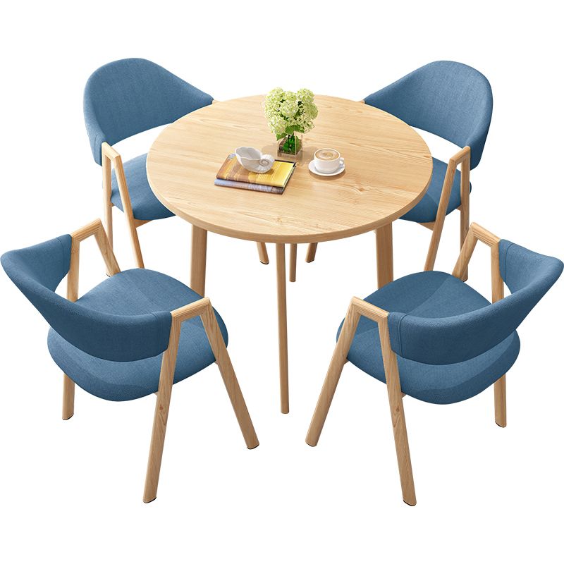 Minimalistische ronde vorm MDF-tafel Standaard eettafel voor keuken