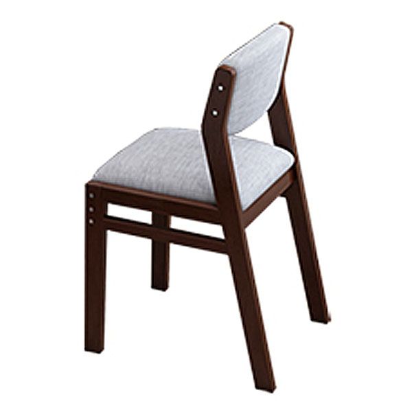 Contemporary Dining Chair Open Back Dining Armless Side Chairs with Wooden Legs