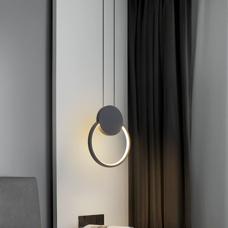 Modern koord opgehangen hangende hanglampen metalen hanglampje