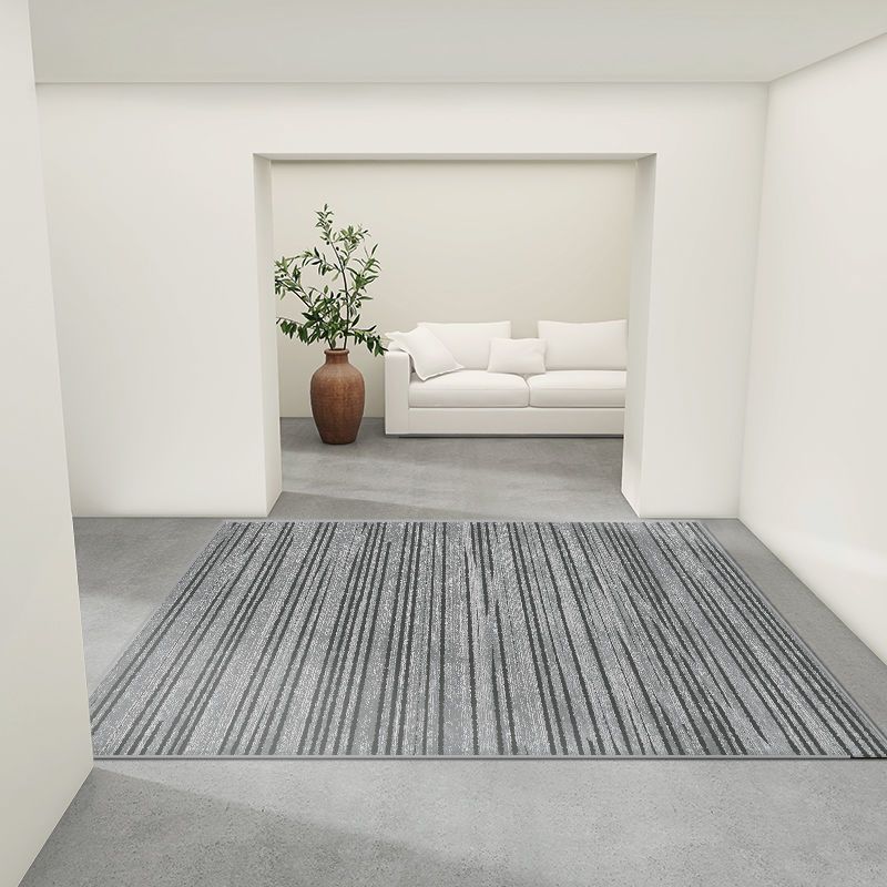 Area Rug Creative Minimalist Carpet Polyester Anti-Slip Backing Rug for Living Room