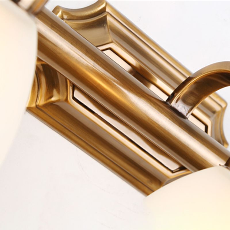 Glass Bronze Wall Sconce Lighting Conical Minimalistic Wall Mounted Light Fixture