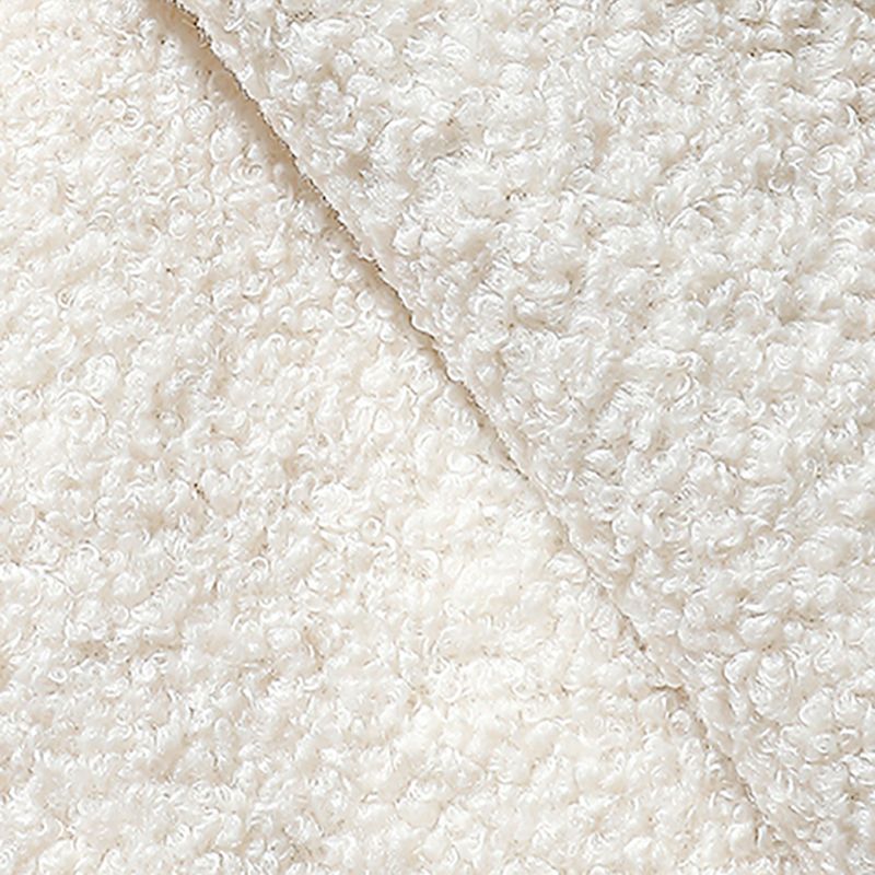 40" Wide Scandinavian Sofa Bed White Fabric Seating with Pillows