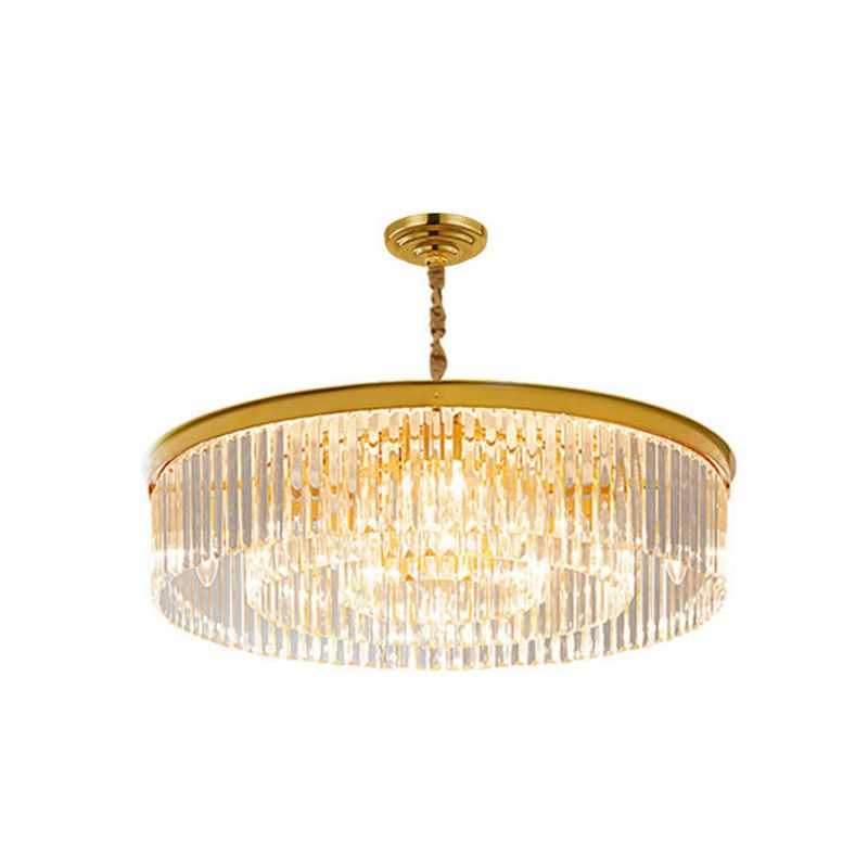 Plafonnier rond en cristal de Style Simple et moderne, luminaire décoratif d'intérieur, idéal pour un salon
