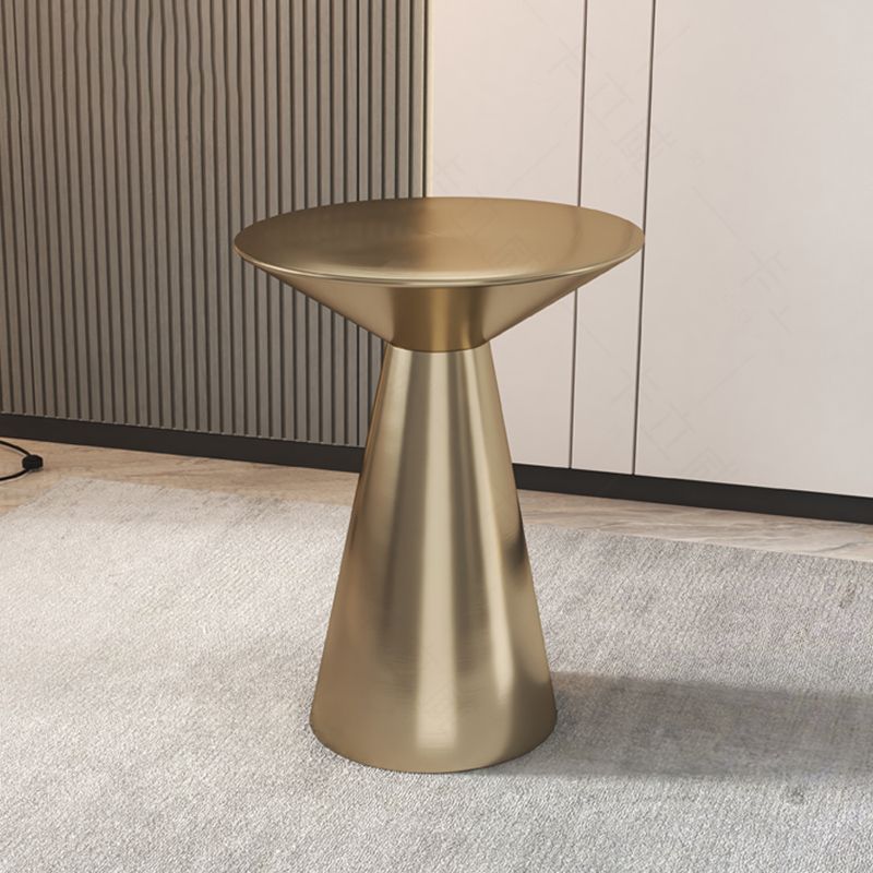 Metal Side End Table Minimalist Pedestal Side End Table for Living Room