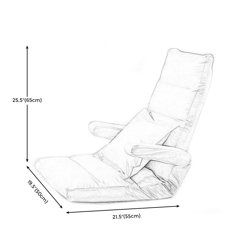 Linen Convertible Chair Cushion Back Modern Chair for Living Room