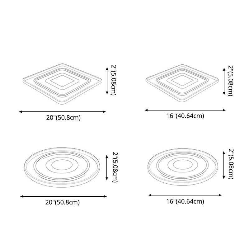 Plafonnier LED en métal de Style nordique, lampe encastrée en noir et blanc pour chambre à coucher