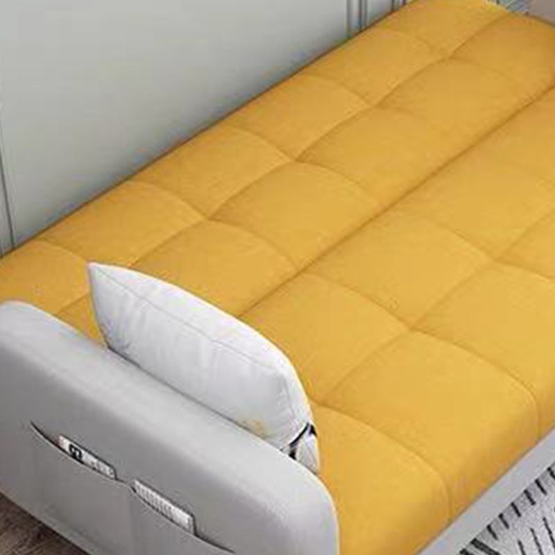 Transitional Modern Biscuit Back Sofa 31.5"High Square Arm Stain Resistant Sofa