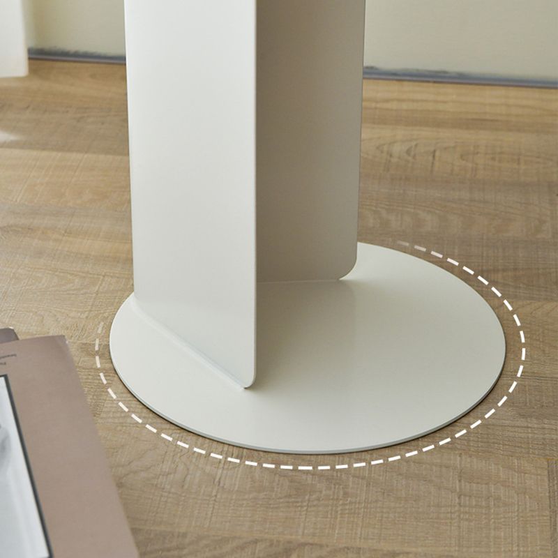 Mid-century Modern Round Side Table 19.68-inch Pedestal End Table