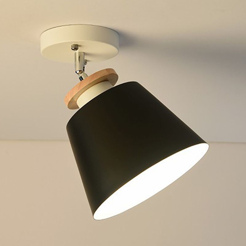 Modern Simple Cylinder Shape Ceiling Light with Iron Shade for Living Room