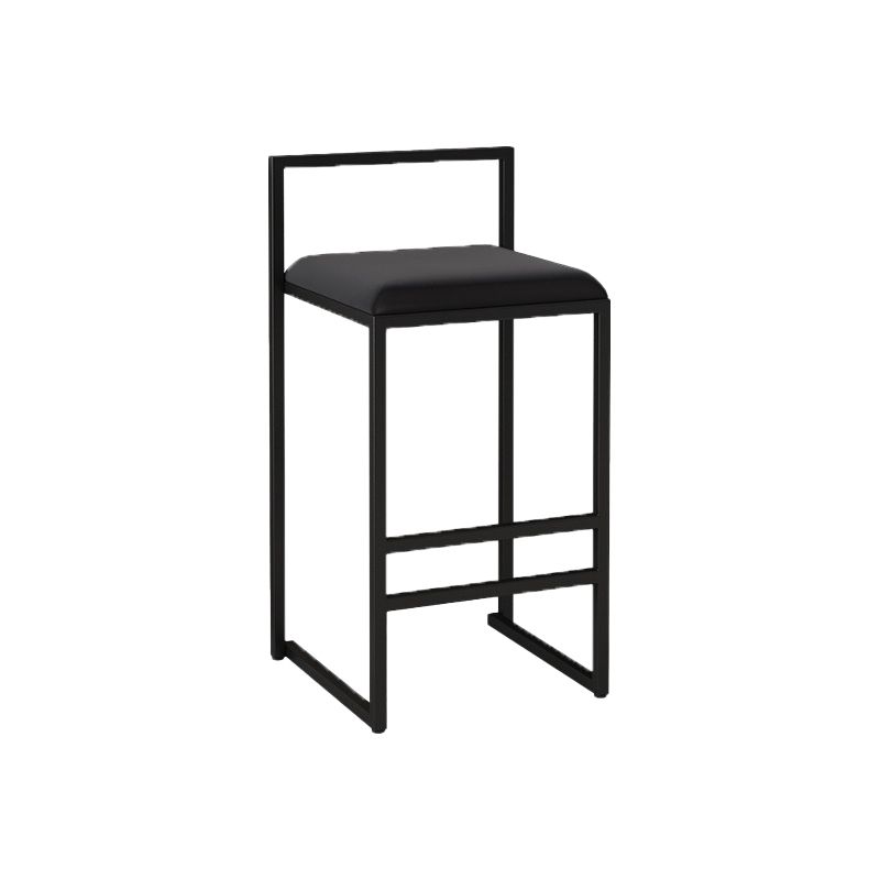 Contemporary Jewelry Shop Footrest Counter Stool Matte Finish Velvet Barstool