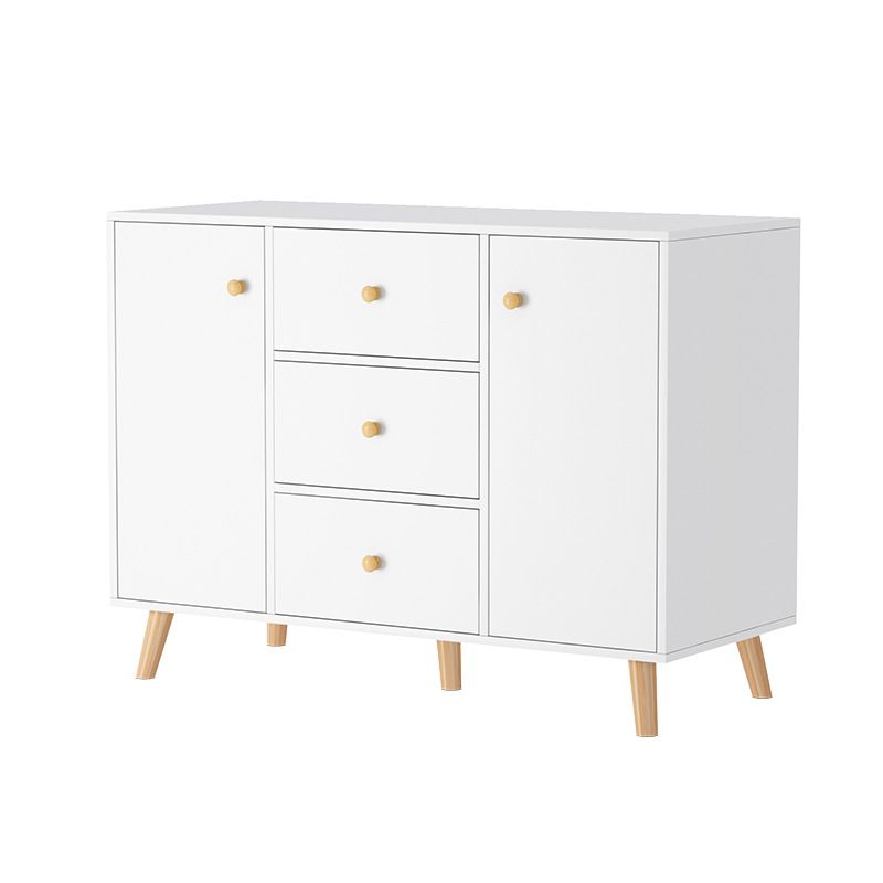 Contemporary Sideboard Engineered Wood Sideboard with Drawers and Storage