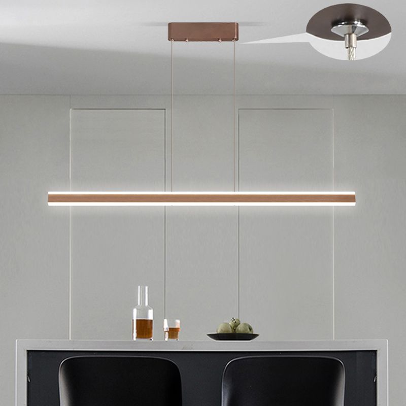 Triangular Pole Shaped Island Light Simple Aluminum LED Hanging Lamp for Restaurant