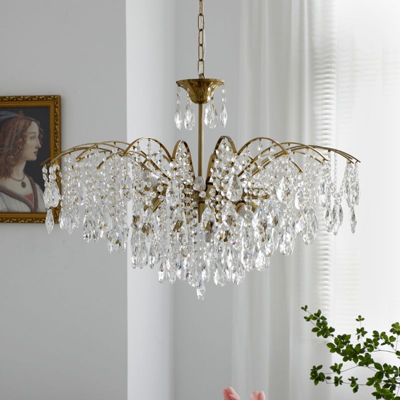 Traditional Chandelier Light Fixtures Multi-Head Suspension Pendant Lamps for Living Room