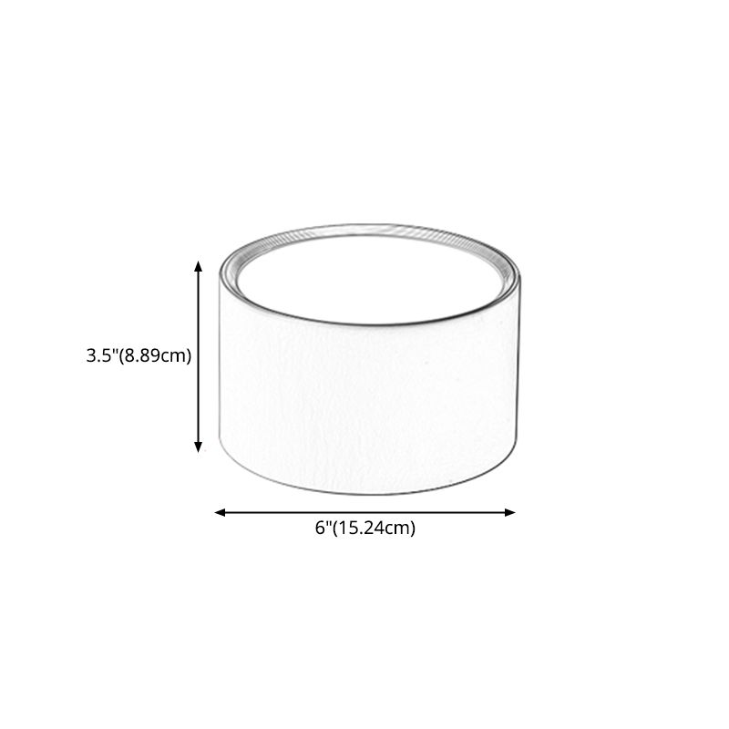 Moderne beknopte LED-plafondlamp smeedijzeren cilindrische inbouw met acrylkap