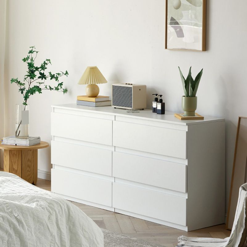 Contemporary Engineered Wood Vertical Storage Chest Bedroom Chest with Drawers