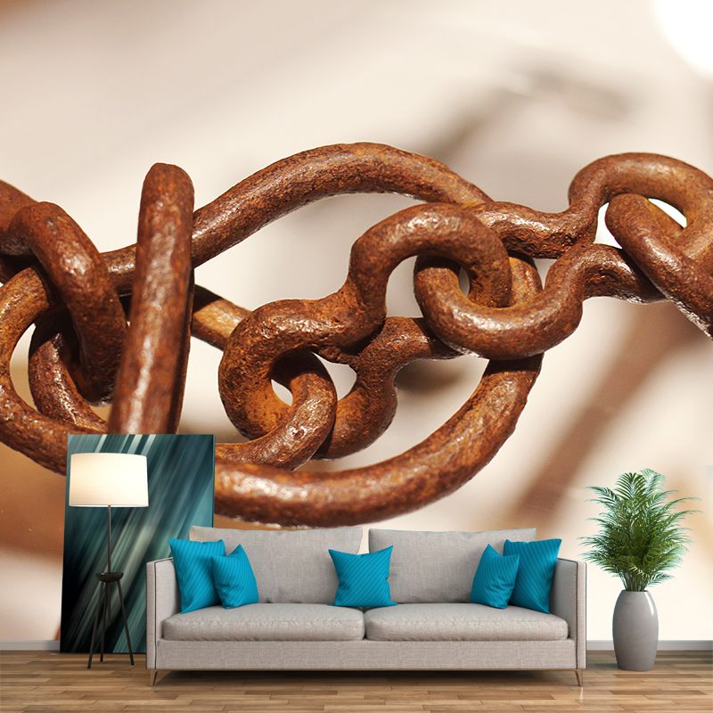 Rusty Metal Removable Wall Mural for Living Room Wall Decor, Water Resistant