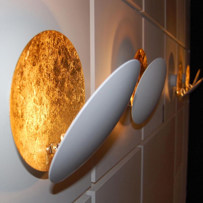 Postmodern Wall Mount Lighting Fixture Minimalist Metallic LED Wall Sconce