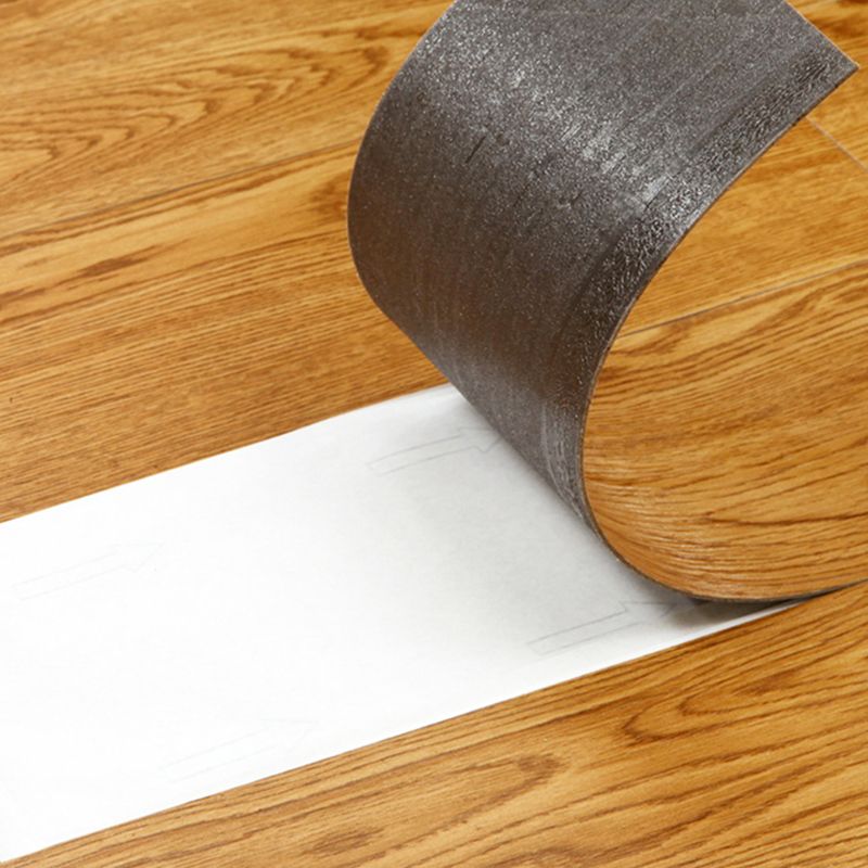 PVC Flooring Peel and Stick Smooth Wood Look Rectangle Vinyl Flooring
