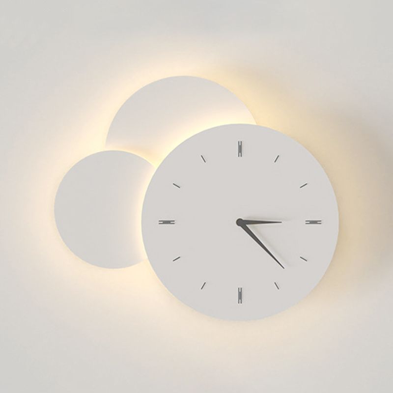 Single White Modernism Wall Mounted Sconce LED Unique Wall Light