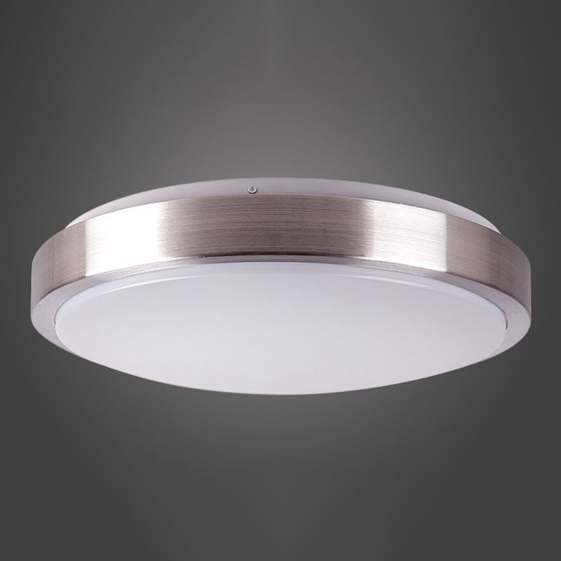 Lámpara de techo redonda sencilla de montaje empotrado LED de aluminio para sala de estar