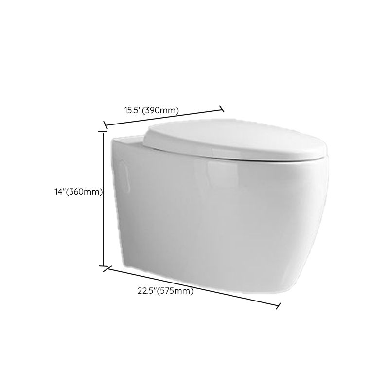 Modern One Piece Flush Toilet Wall Mount Urine Toilet for Bathroom