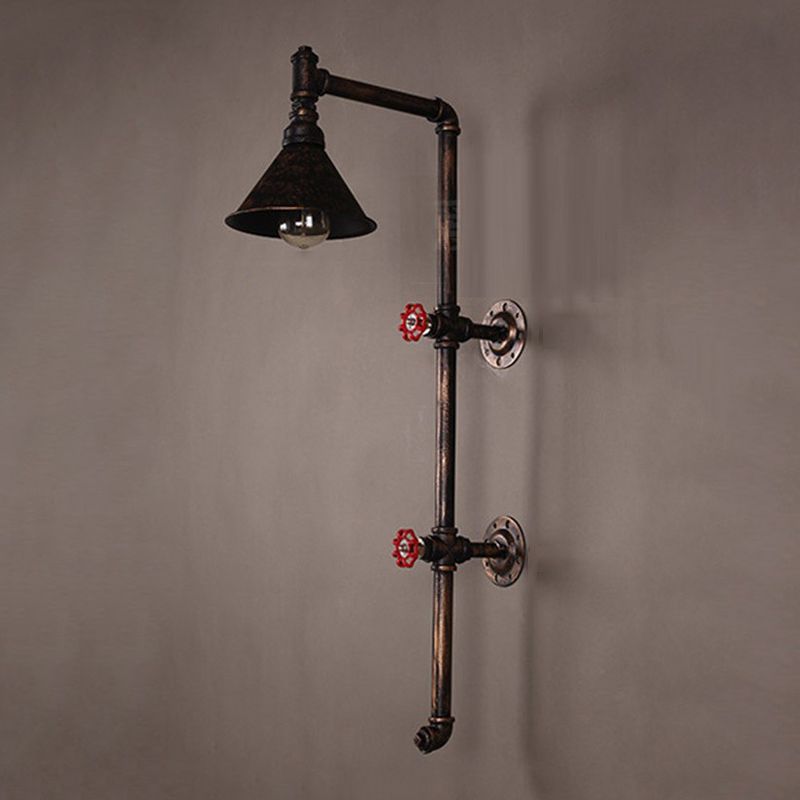 Industrial Wall Light Metallic Wall Light Sconce for Living Room