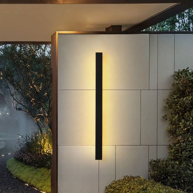 Black LED Vanity Lighting Modern Metal Wall Light Sconces for Bathroom